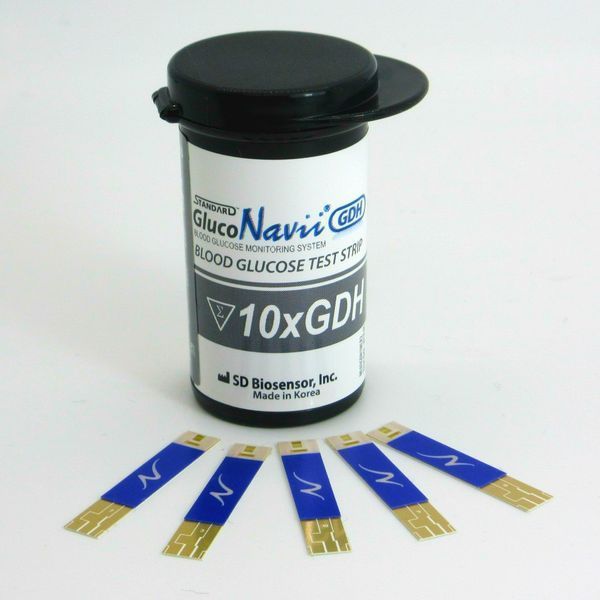 Тест-смужки для визначення глюкози STANDARD GlucoNavii GDH 100 шт 01GS30_1 фото